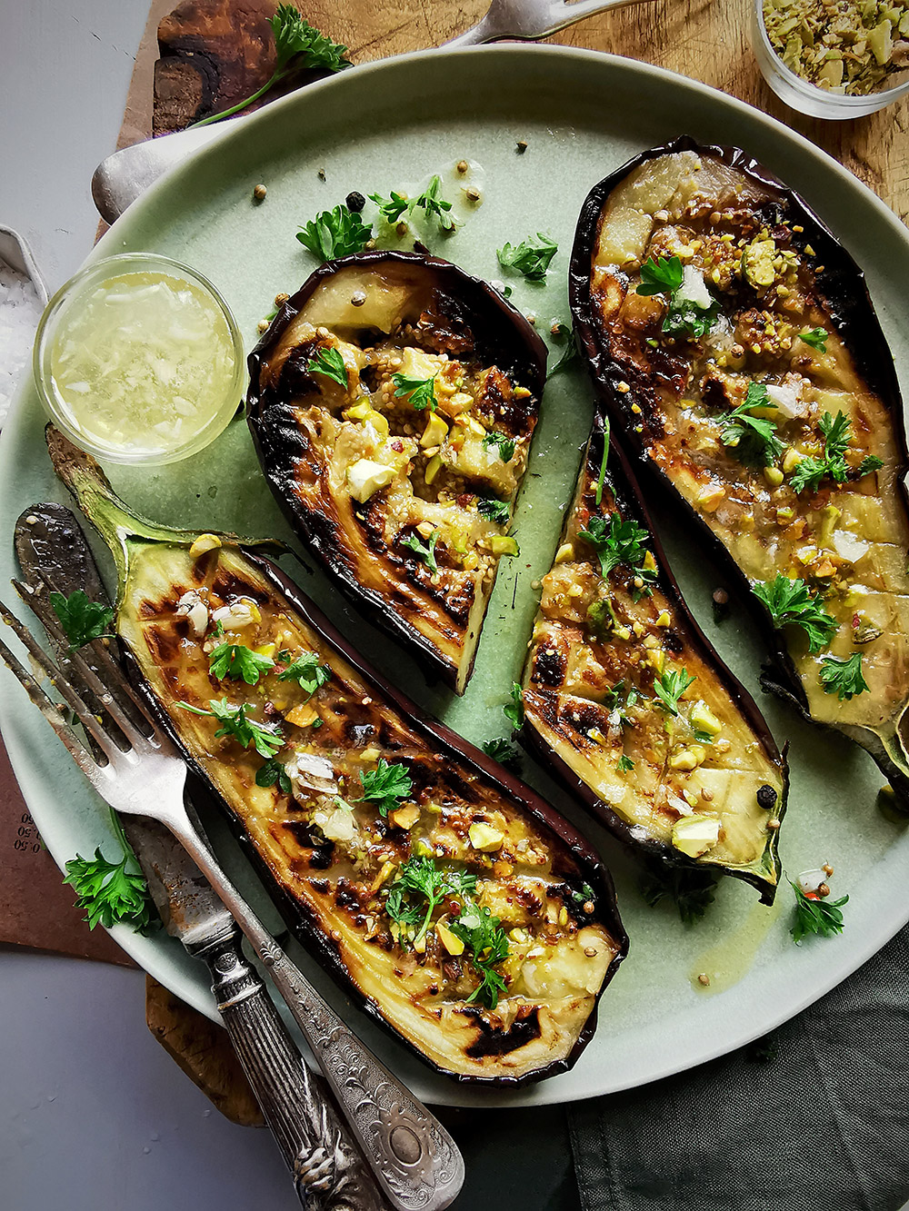 Summer eggplants