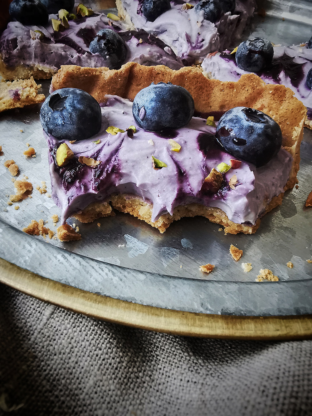 Blueberry mascarpone tart