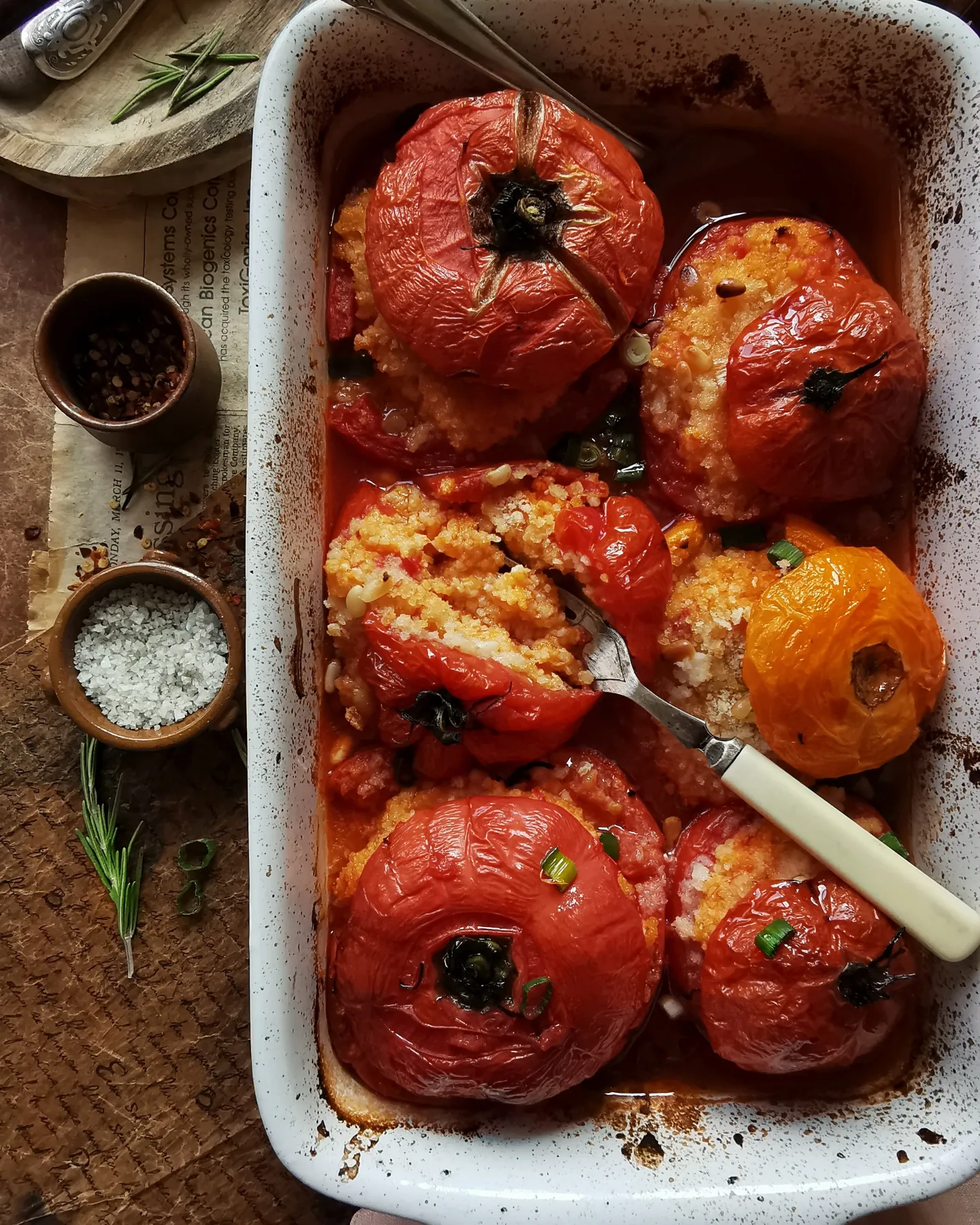 Millet stuffed tomatoes