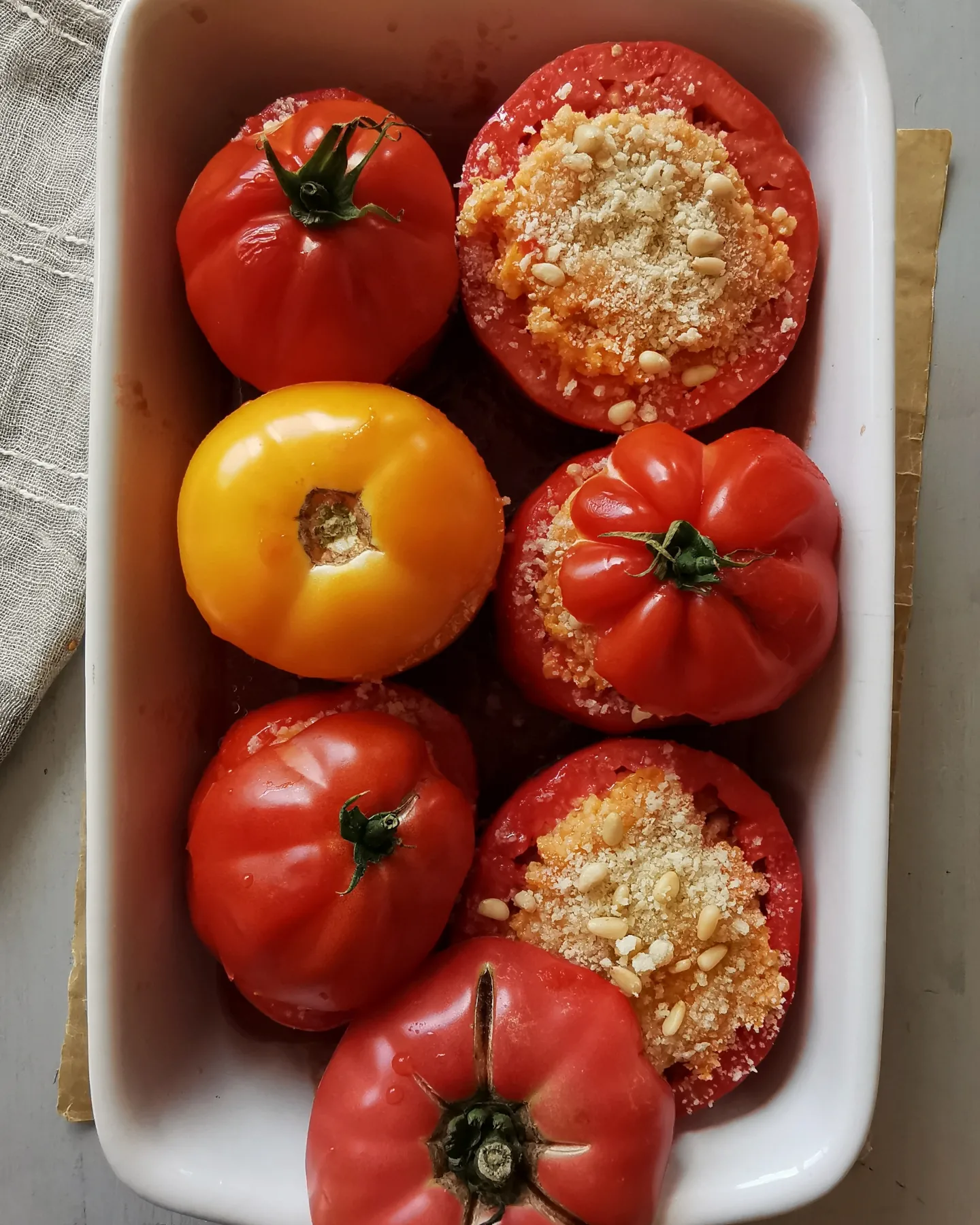 Millet stuffed tomatoes