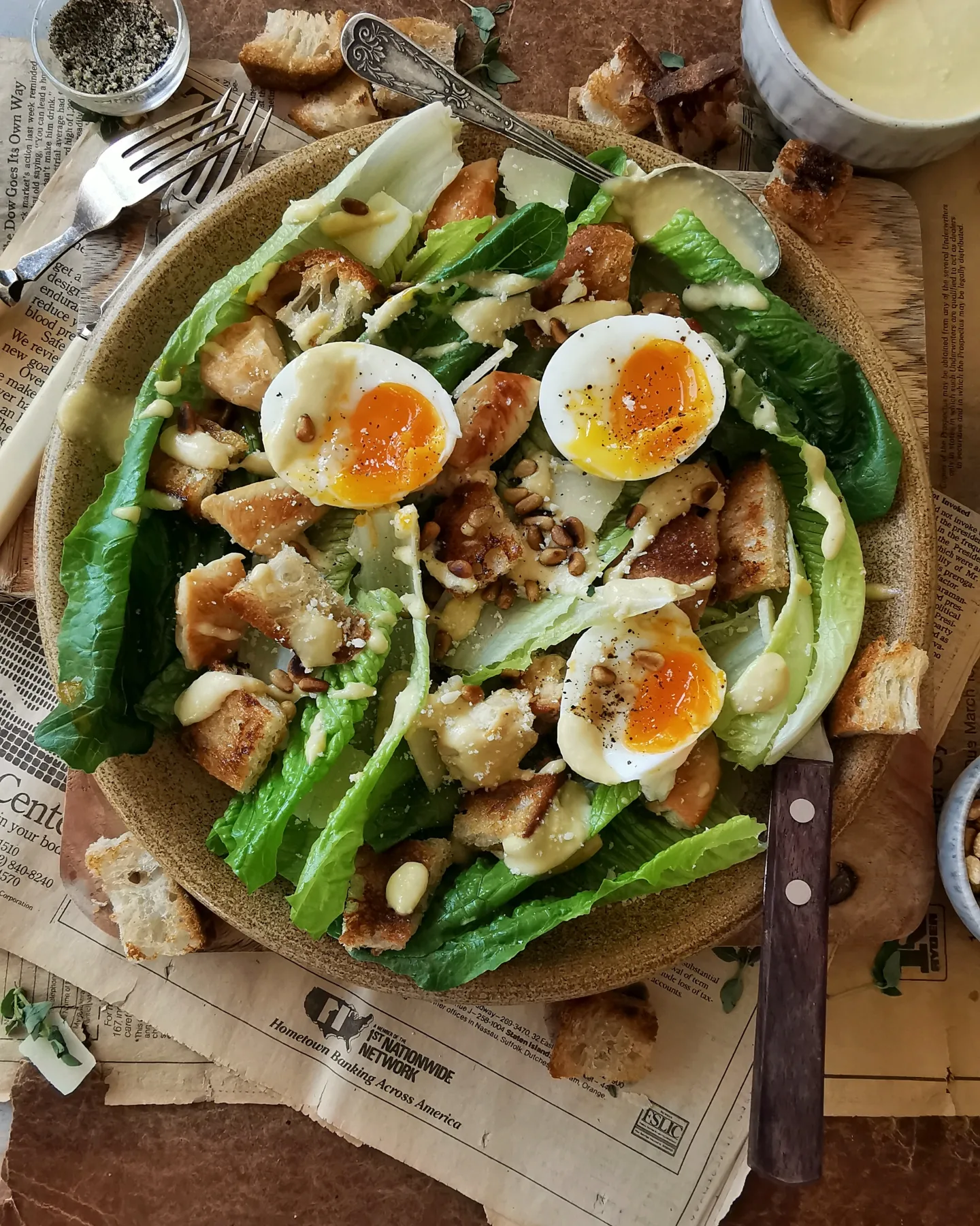 Chicken Caesar salad my way