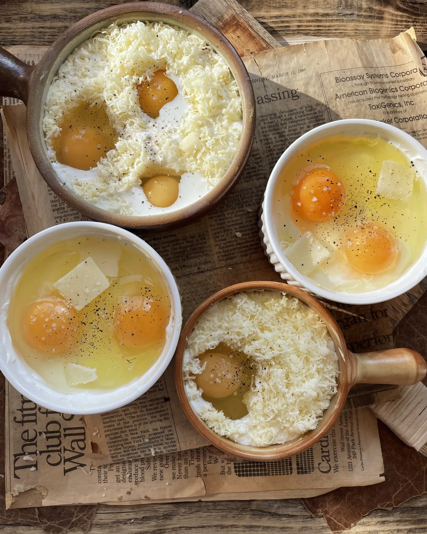 Delicious baked eggs