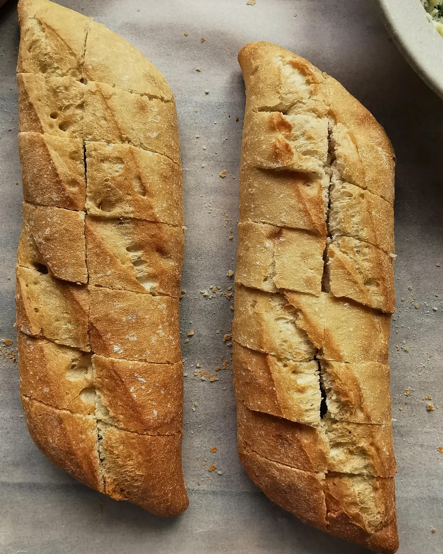 Ciabatta garlic bread